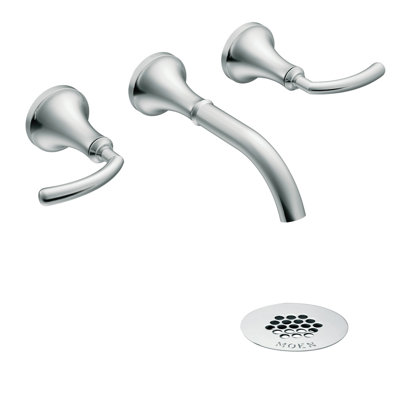 Moen Icon Wall Mounted Bathroom Faucet with Double Handles