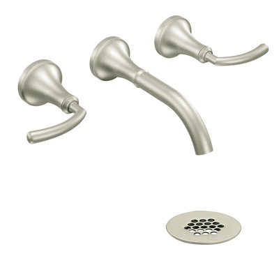 Moen Icon Wall Mounted Bathroom Faucet with Double Handles
