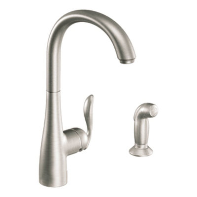 Arbor Single Handle Single Hole Kitchen Faucet with Side Spray