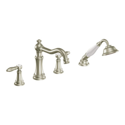 Moen Weymouth Two Handle Diverter Roman Tub Faucet