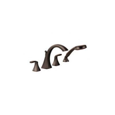 Moen Voss Two Handle High Arc Roman Tub Faucet with Hand Shower