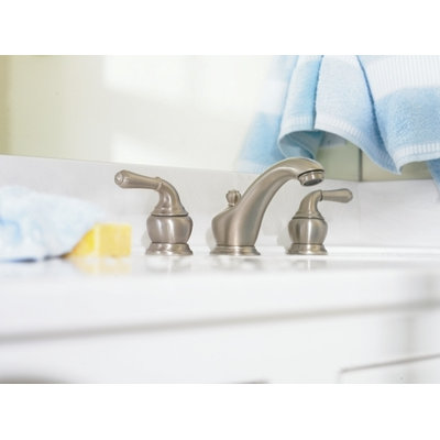 Moen Monticello Inspirations Widespread Bathroom Faucet with Double Lever Handles