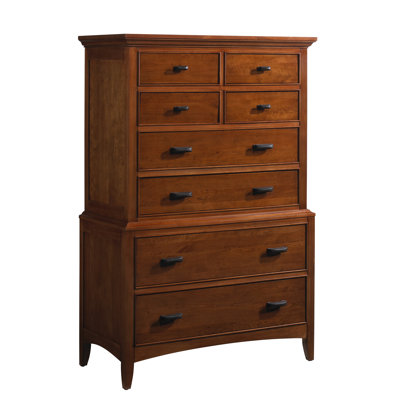 Modern Shaker 8 Drawer Chest by Cresent Furniture -image