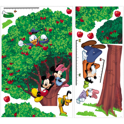 Room Mates Licensed Designs Mickey and Friends Peel and Stick Growth Chart