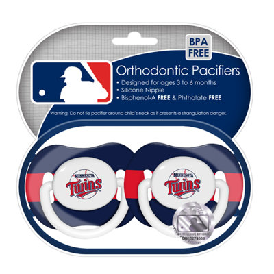Baby Fanatic MLB 2 Pack Baby Pacifiers
