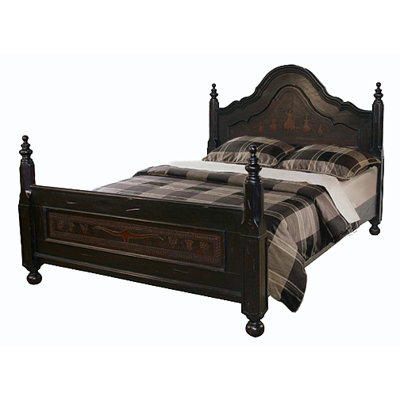 Spanish Panel Bed by New World Trading -image
