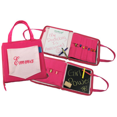 Princess Linens 12Doodlebugz Crayola Doodlebag in Hot Pink / Light Pink
