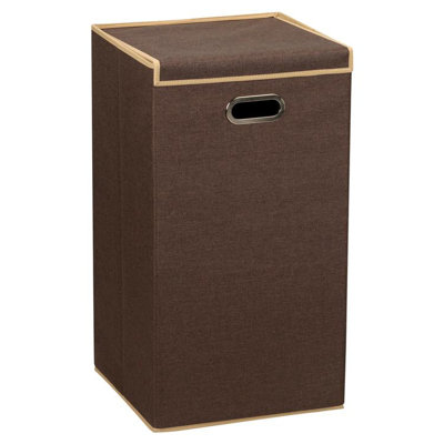 Household Essentials Hamper in Coffee Linen with Lid