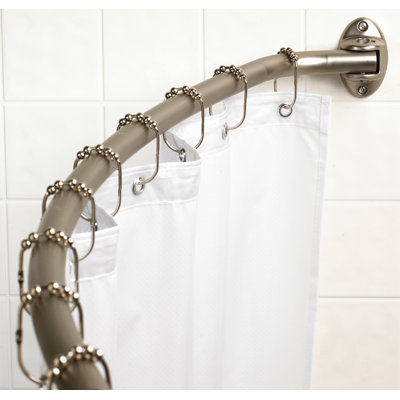 Zenith Products Adjustable Curved Shower Rod