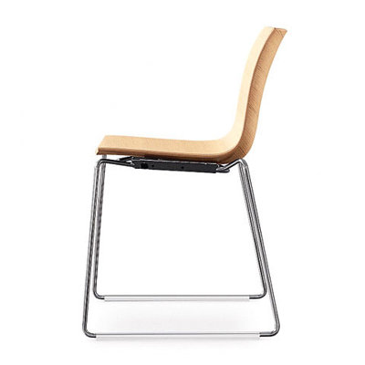 Arper Catifa 46 Side Chair with Wood Seat
