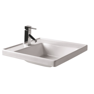 Bissonnet Universal Minimal 19.7" Bathroom Vanity Set in Espresso Brown