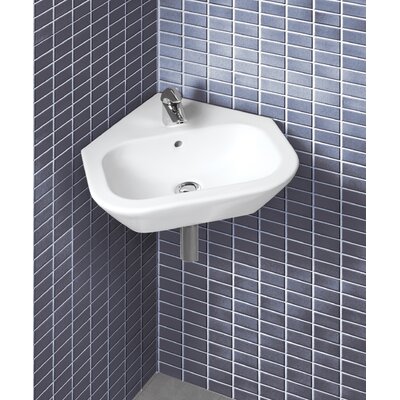 Corner Bathroom Sinks on Universal Nexus Wall Mount Corner Bathroom Sink   04180   Wayfair