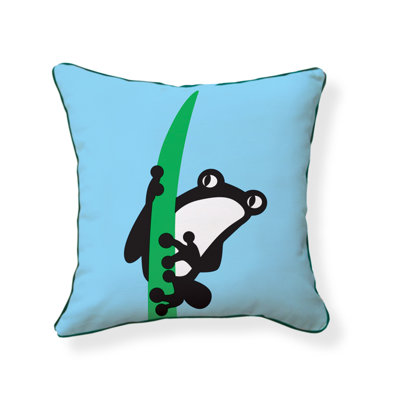 Naked Decor Rain Forrest Frog Pillow