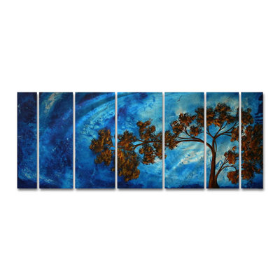 All My Walls To The Sky Ii by Megan Duncanson, Abstract Wall Art - 23.5" x 60"