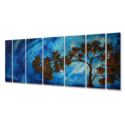 All My Walls To The Sky Ii by Megan Duncanson, Abstract Wall Art - 23.5" x 60"