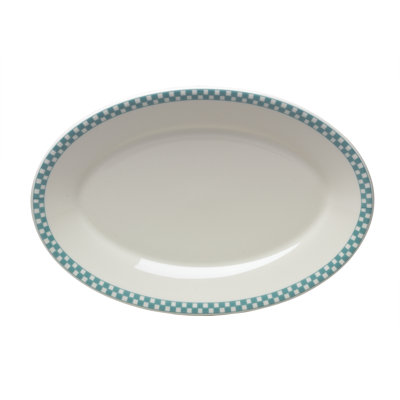 Homer Laughlin Diner Check 13.65" Oval Platter