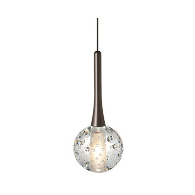 LBL Lighting Crystal Ball 1 Light Mini Pendant