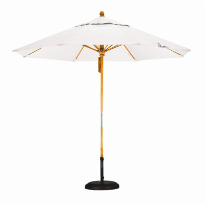 California Umbrella 9' Fiberglass Market Umbrella with Pulley