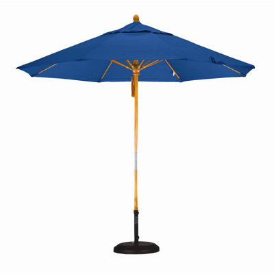 California Umbrella 9' Fiberglass Market Umbrella with Pulley