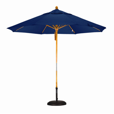 California Umbrella 9' Fiberglass Market Umbrella with Pulley