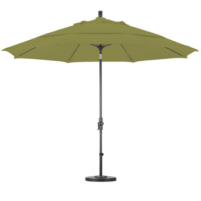 California Umbrella 11' Fiberglass Market Collar Tilt Umbrella