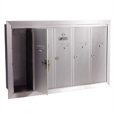 Florence Mailboxes 1250 Vertical Unit and Surface Mount Collar