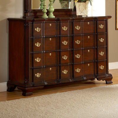 Lasting Traditions Triple Dresser and Mirror Set by American Woodcrafters -image
