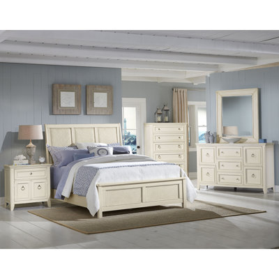 Courtyard Sleigh Bedroom Collection by American Woodcrafters -image