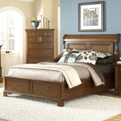 Click To Image : Nantucket Sleigh Storage Bed by American Woodcrafters Now