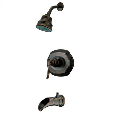 Pegasus Bamboo Single Handle Tub and Shower Faucet Trim