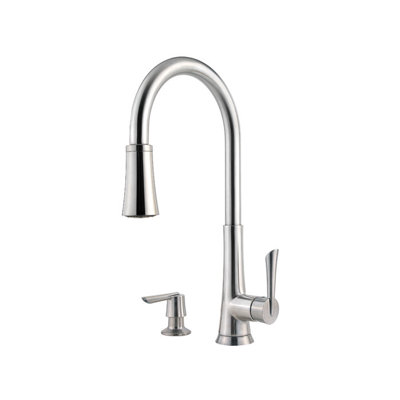 Price Pfister Mystique One Handle Widespread Pull-Out Kitchen Faucet