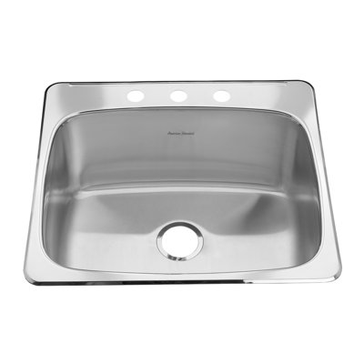 American Standard Single Hole Stainless Steel Drop-In 20.13" x 20.56" Single Bowl Utility Sink