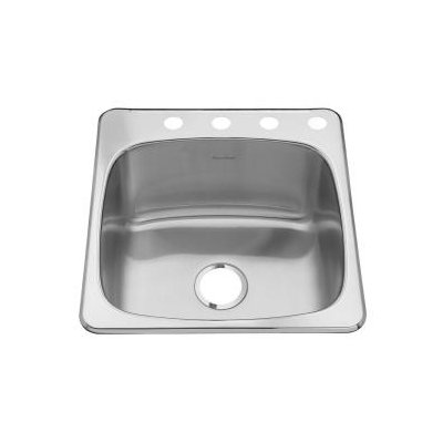 American Standard Single Hole Stainless Steel Drop-In 20.13" x 20.56" Single Bowl Utility Sink