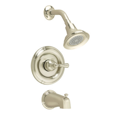 American Standard Hampton Bath Tub and Shower Faucet with Metal Lever Handle