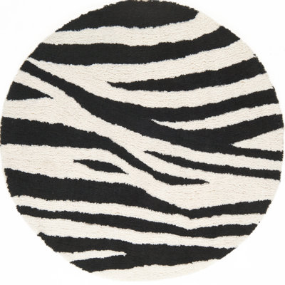 Continental Rug Company Cloud Zebra Stripe Shag Rug