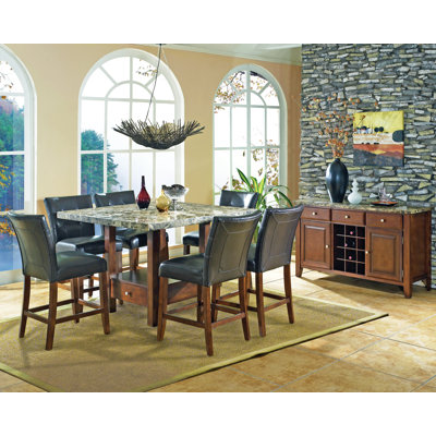 Steve Silver Furniture Montibello 7 Piece Counter Height Dining Set