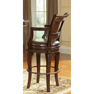 Steve Silver Furniture Antoinette 3 Piece Pub Table Set in Multi-Step Rich Cherry