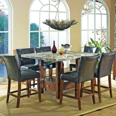 Steve Silver Furniture Montibello 7 Piece Counter Height Dining Set