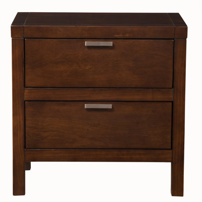 Carmel 2 Drawer Nightstand by Alpine Furniture -image