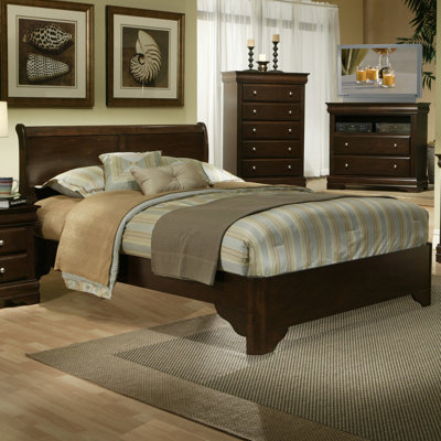 Chesapeake Sleigh Bed by Alpine Furniture -image