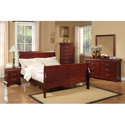 Louis Philippe Sleigh Bedroom Collection by Alpine Furniture -image