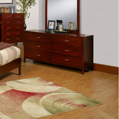 Newport 6 Drawer Dresser by Alpine Furniture -image