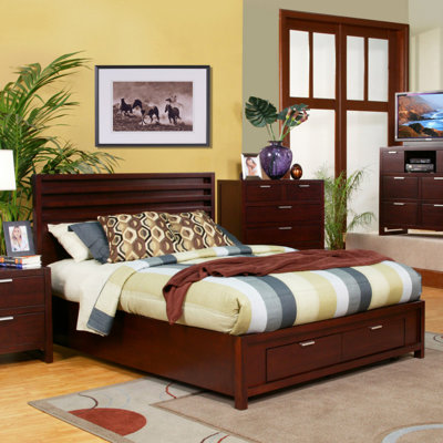Camarillo Storage Panel Bed by Alpine Furniture -image