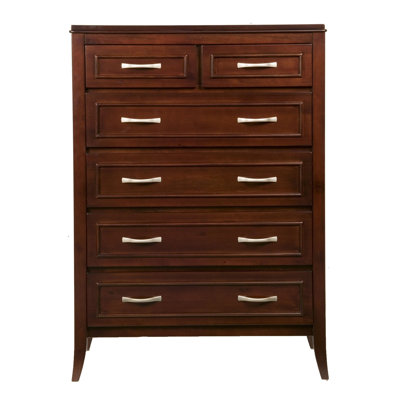 Atherton 6 Drawer Tall Boy Chest by Alpine Furniture -image