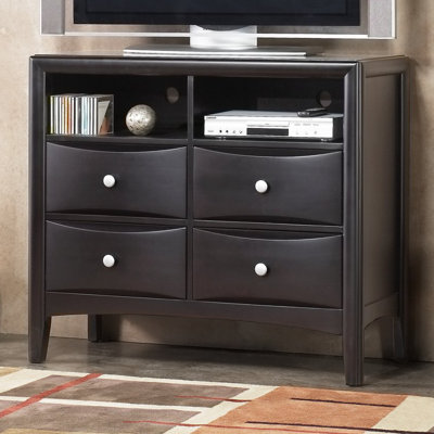 Laguna 4 Drawer Media Chest by Alpine Furniture -image