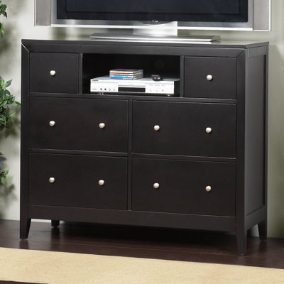 Vista 6 Drawer Media Chest by Alpine Furniture -image