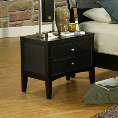 Vista 2 Drawer Nightstand by Alpine Furniture -image