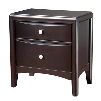 Laguna 2 Drawer Nightstand by Alpine Furniture -image