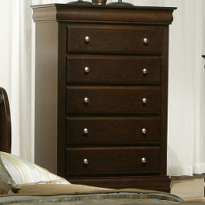 Chesapeake 5 Drawer Tall Boy Chest by Alpine Furniture -image