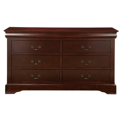 Louis Philippe 6 Drawer Dresser by Alpine Furniture -image